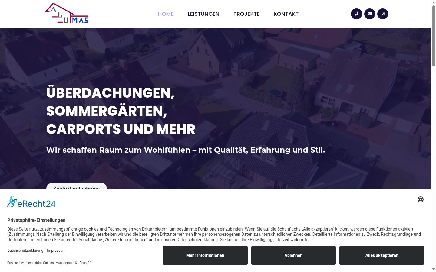 Screenshot tal-banner tal-kunsens muri qabel kwalunkwe interazzjoni