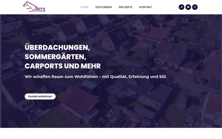 Screenshot of alumas.de