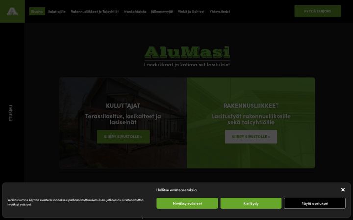 Screenshot of alumasi.fi