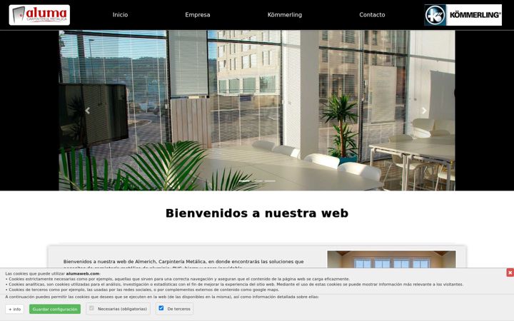 Screenshot of alumaweb.com