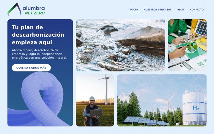 Screenshot of alumbranetzero.es