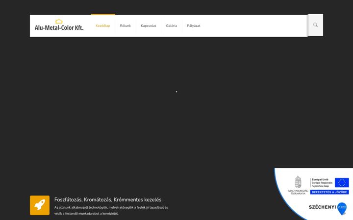 Screenshot of alumetalcolorkft.hu
