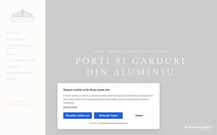 Screenshot of alumgates.ro