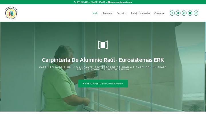 Screenshot of aluminio-alicante.com