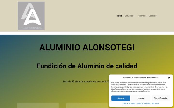 Zrzut ekranu aluminioalonsotegi.es