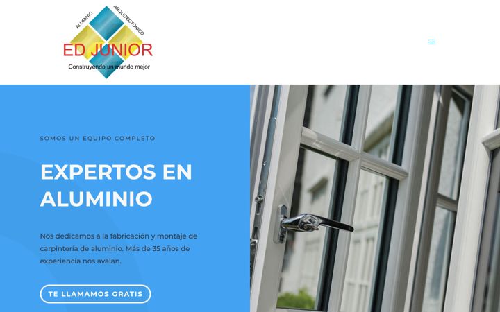 Zrzut ekranu aluminioarquitectonicojunior.com