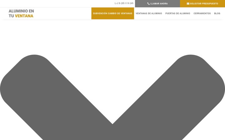 Screenshot of aluminioentuventana.es