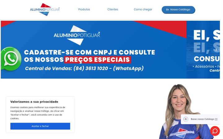 Képernyőkép: aluminiopotiguar.com.br
