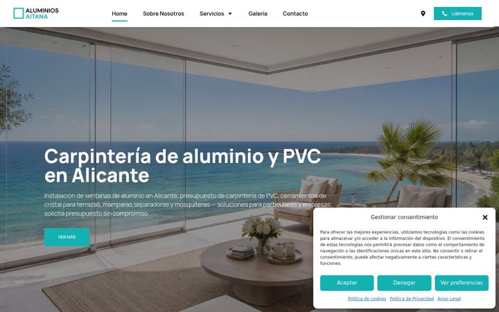 Screenshot of aluminiosaitana.com