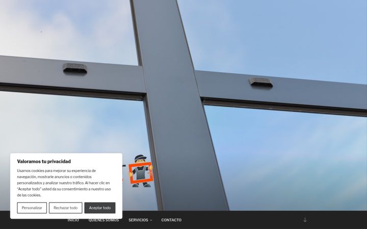 Screenshot ta' aluminiosalumar.com