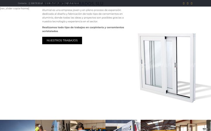 Skjermbilde av aluminiosalvarados.com