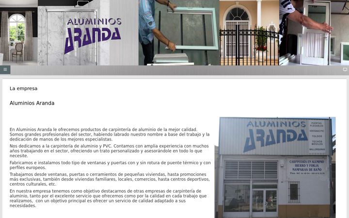 Screenshot of aluminiosarandalaroda.es