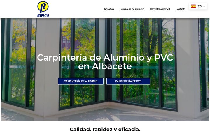 Ekrānuzņēmums no aluminiosbayco.com