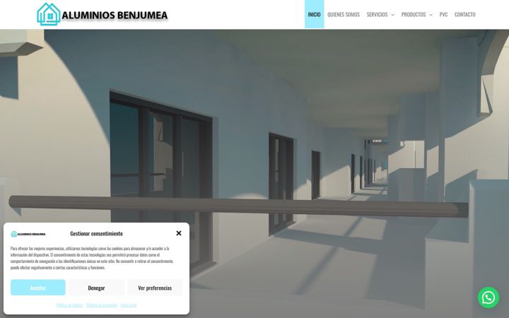 Screenshot of aluminiosbenjumea.com