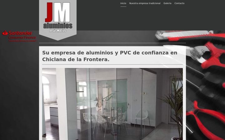 Snimka zaslona za aluminiosjesusmacias.es