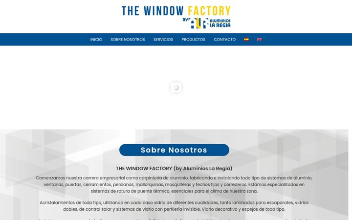 Screenshot of aluminioslaregia.com