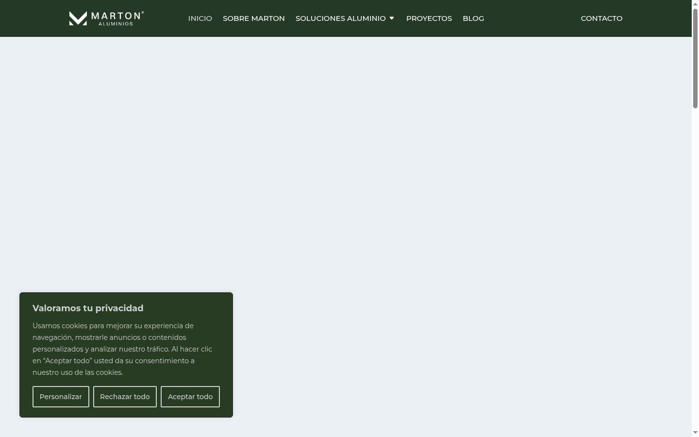 Screenshot des Einwilligungsbanners vor jeglicher Interaktion