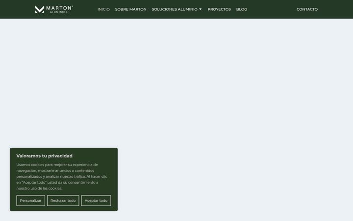 Screenshot von aluminiosmarton.com