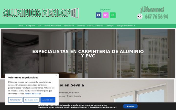 Ekrano kopija aluminiosmenlop.es