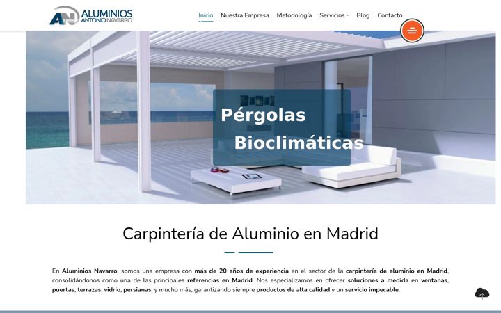 Screenshot of aluminiosnavarro.es