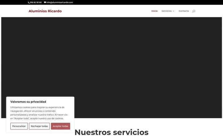 Screenshot of aluminiosricardo.net
