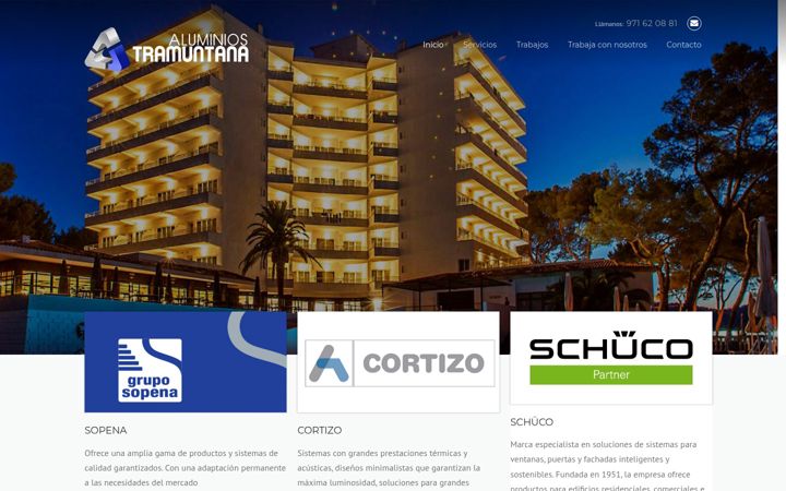 Screenshot ta' aluminiostramuntana.com