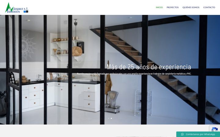 Ekraanipilt saidist aluminiosvazquez.es