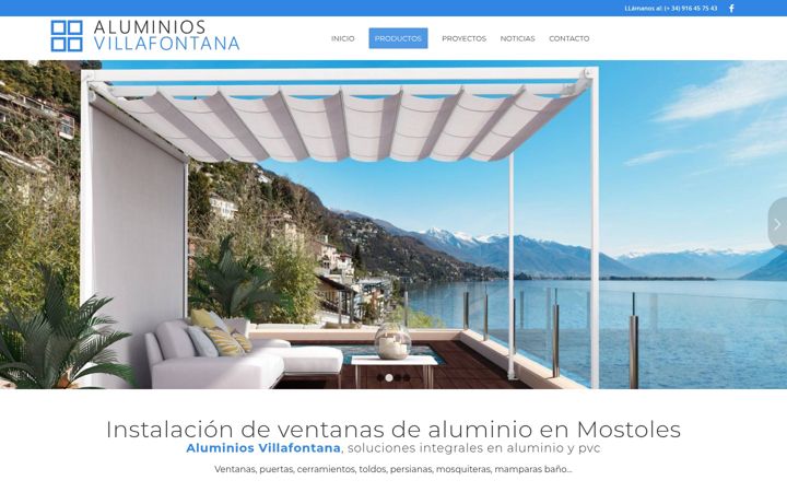 Screenshot ta' aluminiosvillafontana.com