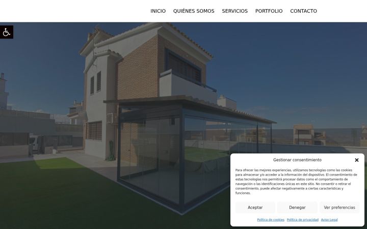 Screenshot of aluminioypvcmalaga.com