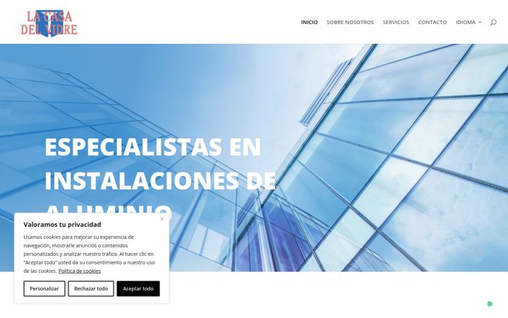 Screenshot of aluminis-lacasadelvidre.com