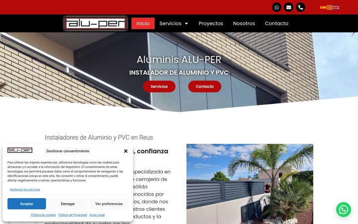 Ekraanipilt saidist aluminisaluper.com