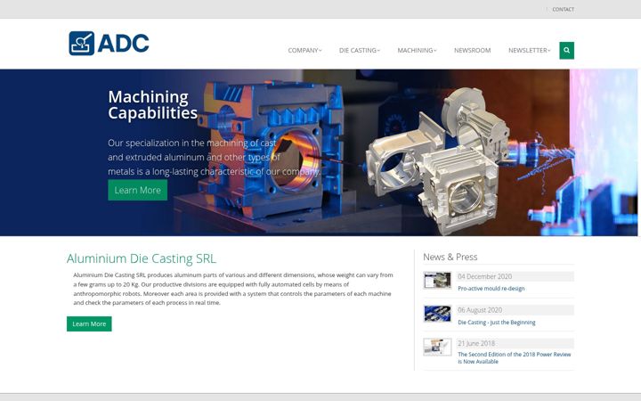 Screenshot of aluminium-casting.com