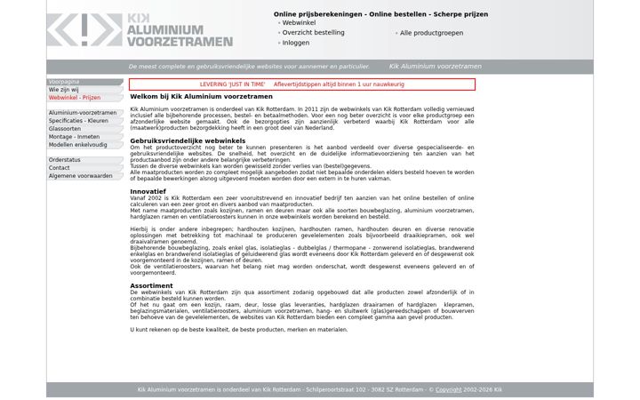 Screenshot of aluminium-voorzetramen.nl