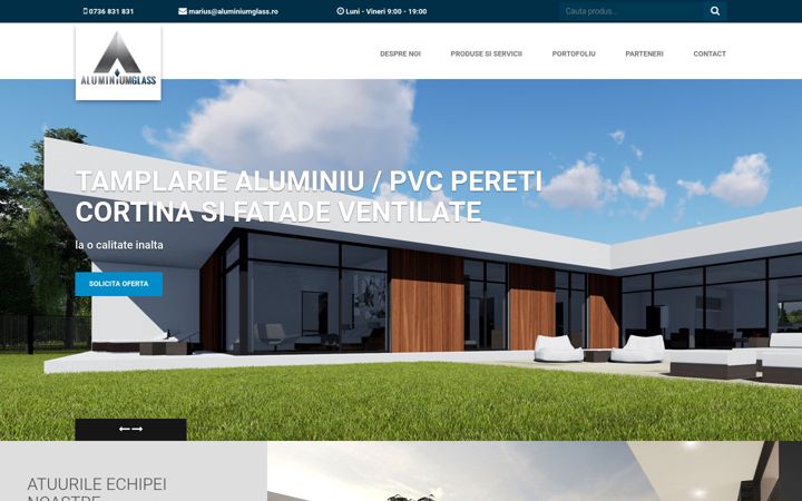 Screenshot of aluminiumglass.ro