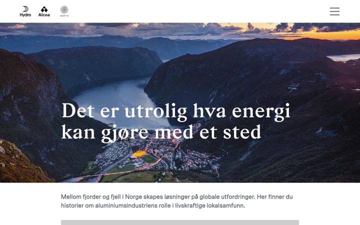Screenshot of aluminiuminorge.no
