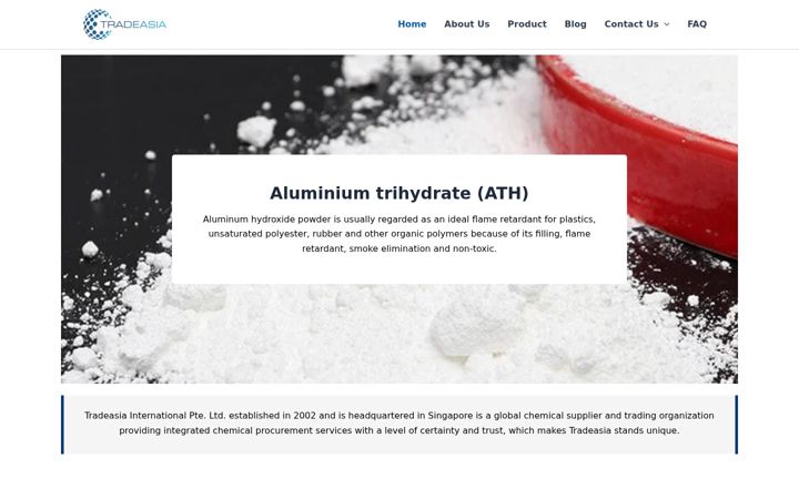 Captura de ecrã de aluminiumtrihydrate.com