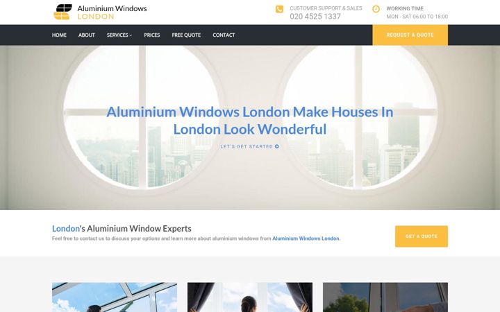 Ekrano kopija aluminiumwindows-london.uk