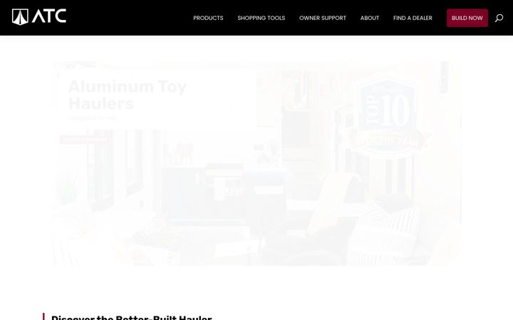 Kuvakaappaus sivustosta aluminumtrailer.co