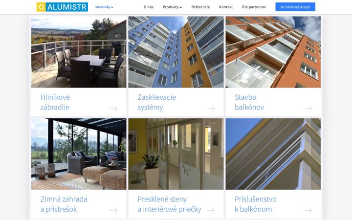 Screenshot of alumistr.sk