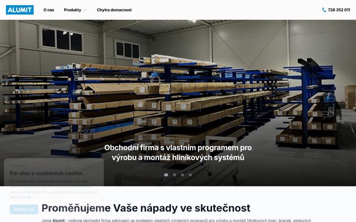 Screenshot of alumit.cz