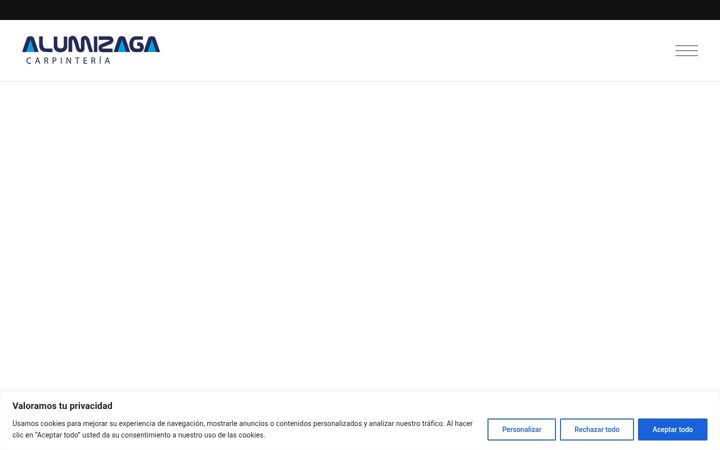 Kuvakaappaus sivustosta alumizaga.com