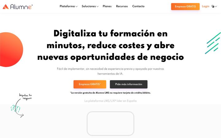 Screenshot di alumnelms.com