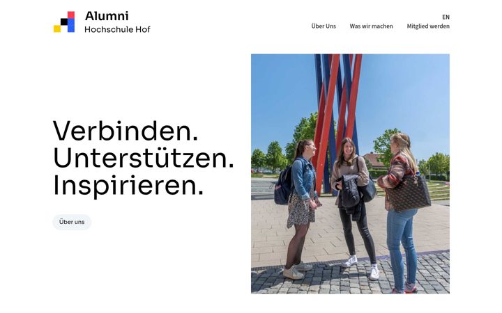 Screenshot of alumni-hochschule-hof.de