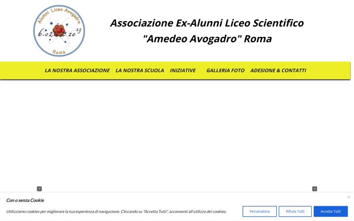 Screenshot of alumniavogadro.org