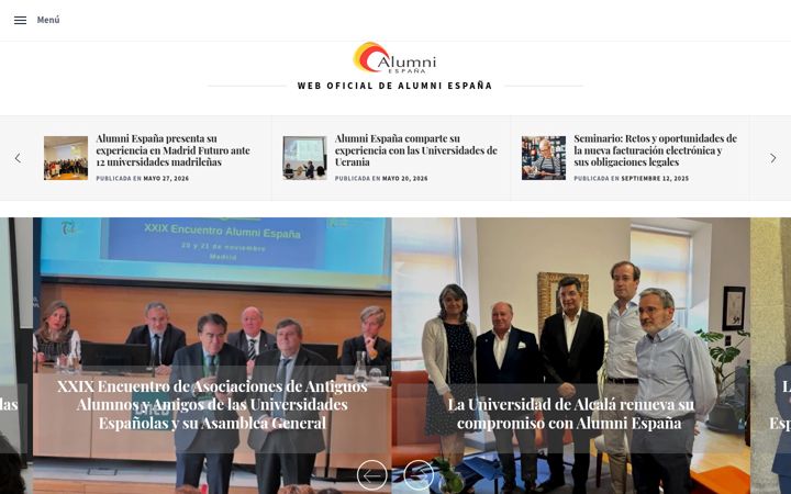 Skjámynd af alumniespana.com