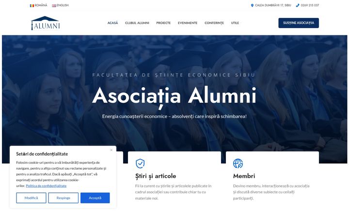 Screenshot of alumnifse.ro