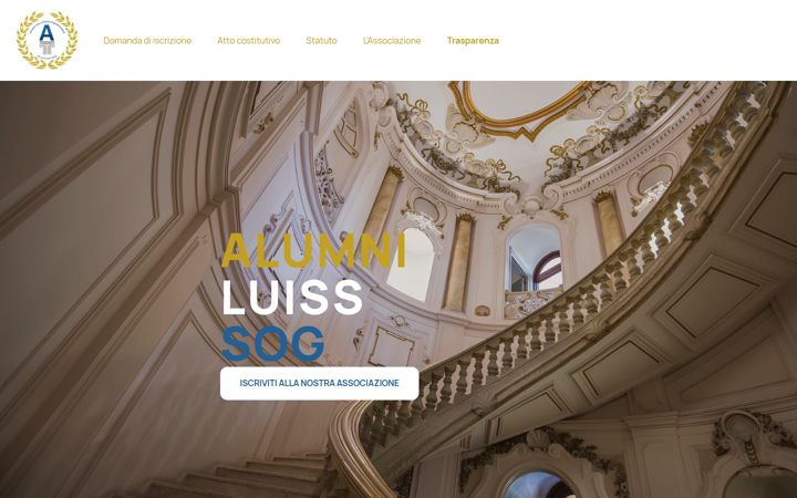 Screenshot of alumnisogluiss.it