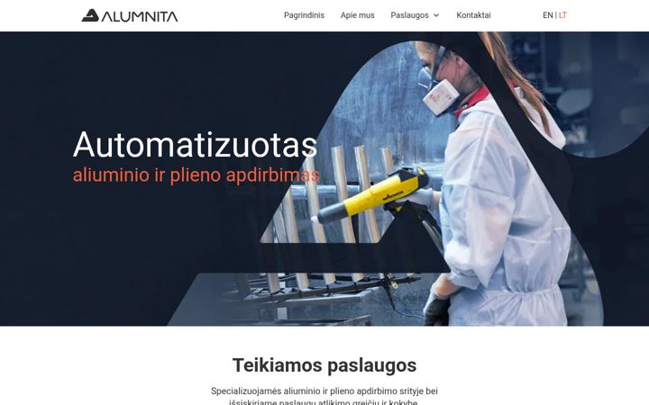 Screenshot of alumnita.lt