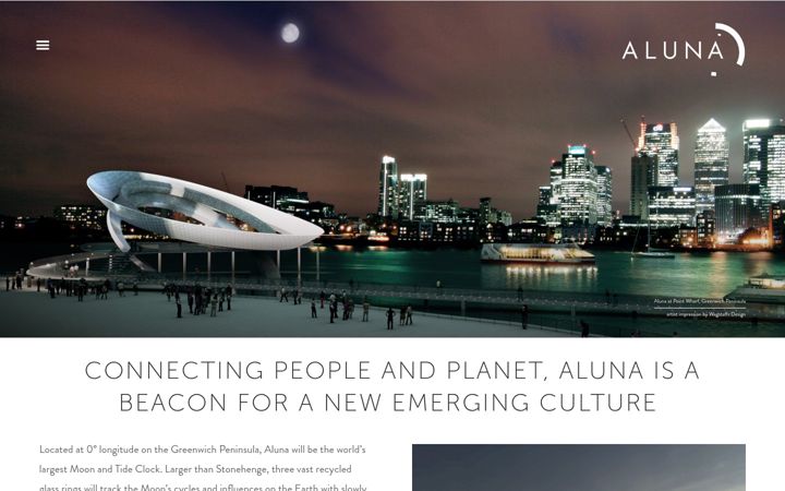 Screenshot of alunatime.org
