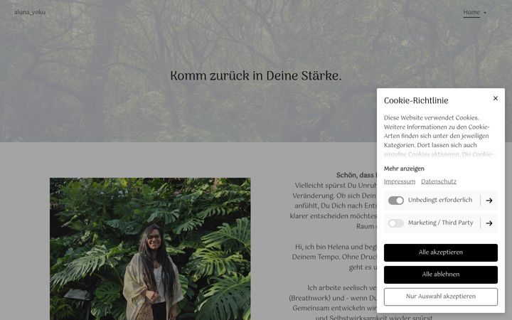 Screenshot of alunayoku.de